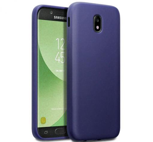 Силиконов калъф / гръб / TPU Gel Case за Samsung J3 2017 J330 - тъмно син / мат