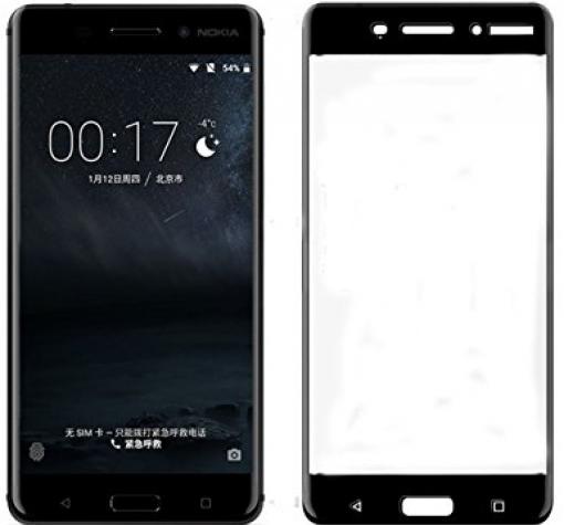 3D full cover Tempered glass screen protector Nokia 3 2017 / Извит стъклен скрийн протектор Nokia 3 - черен