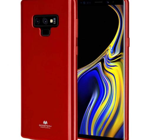Луксозен силиконов калъф / гръб / TPU Mercury GOOSPERY Jelly Case за Samsung Note 9 - червен