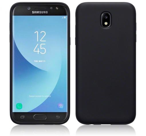 Силиконов калъф / гръб / TPU Case за Samsung J7 2017 J730 - черен / мат