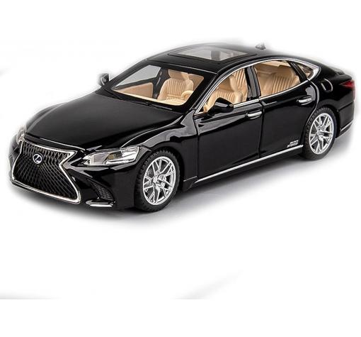 Метална кола с отварящи се врати капаци светлини и звуци Lexus LS 500h 1:32