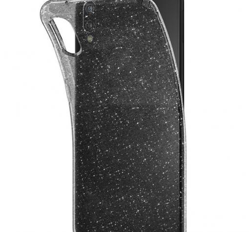 Силиконов калъф / гръб / TPU Bling за Samsung A50 / A50S / A30S - прозрачно сив / брокат
