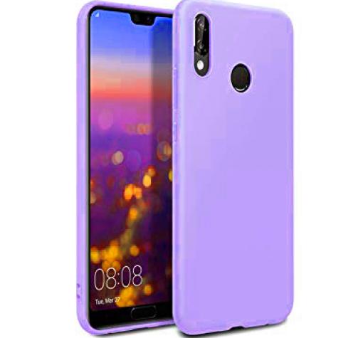 Луксозен силиконов калъф / гръб / Nano TPU за Samsung A20s - светло лилав