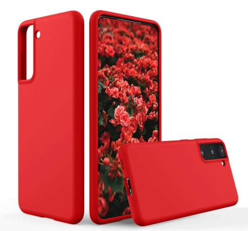Силиконов калъф / гръб / кейс TPU Silicone Soft Cover за Samsung S24 Plus - червен