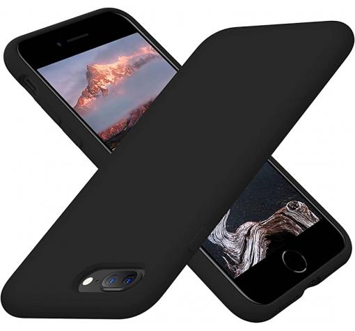 Силиконов калъф / гръб / TPU за Apple iPhone 7 Plus / iPhone 8 Plus - черен / мат