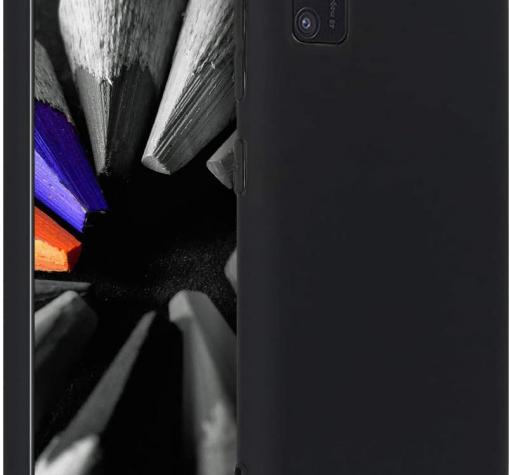 Силиконов калъф / гръб / TPU за Samsung A41 - черен / мат