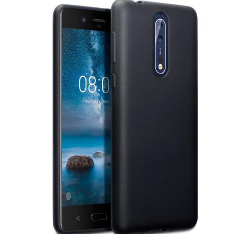 Силиконов калъф / гръб / TPU Case за Nokia 8 2017 - черен / мат