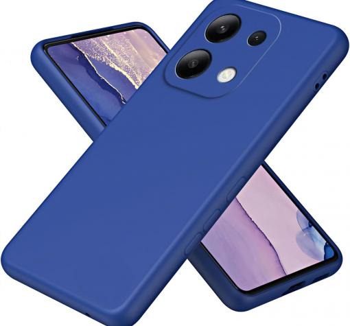 Силиконов калъф / кейс / Nano TPU за Xiaomi Redmi Note 13 4G - тъмно син гръб със защита за камерата