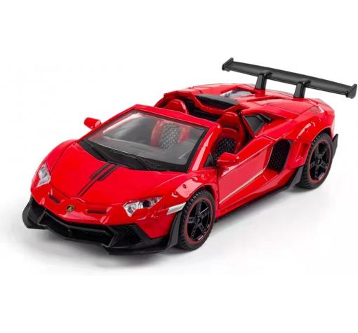 Метална кола с отварящи се врати капаци светлини и звуци Lamborghini Aventador LP700-4 1:32
