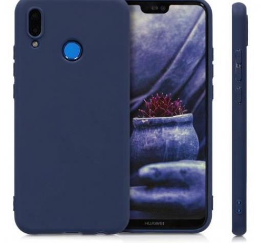 Силиконов калъф / гръб / TPU за Huawei P Smart Z - син / мат