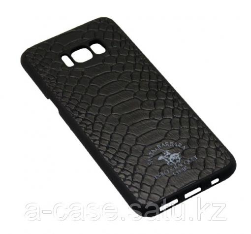 Луксозен твърд гръб със силиконова кант за Samsung S8 G950 - Santa Barbara Polo Club Knight / Black Snake