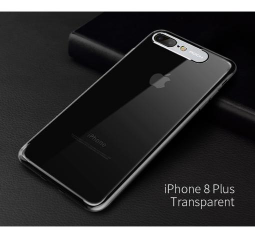 Луксозен твърд гръб ROCK Classy Series за Apple iPhone 7 Plus / iPhone 8 Plus - прозрачен
