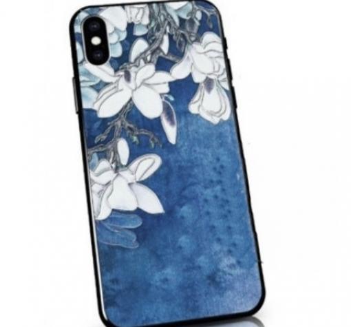 Твърд гръб със силиконов кант за Huawei P40 lite - син / Orchid
