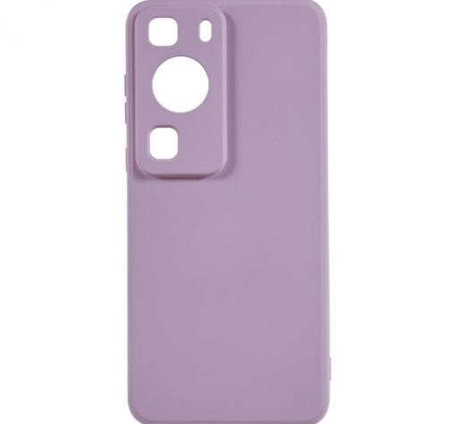Силиконов калъф / гръб / кейс TPU Silicone Soft Cover case за Huawei P60 Pro - лилав със защита за камерата