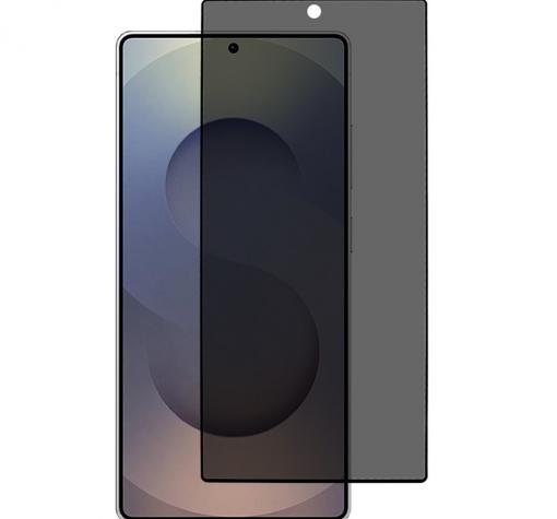 Privacy 5D full cover Tempered glass Full Glue screen protector Samsung S26 Ultra / Privacy стъклен скрийн протектор с лепило от вътрешната страна за Samsung S26 Ultra - черен / прозрачен