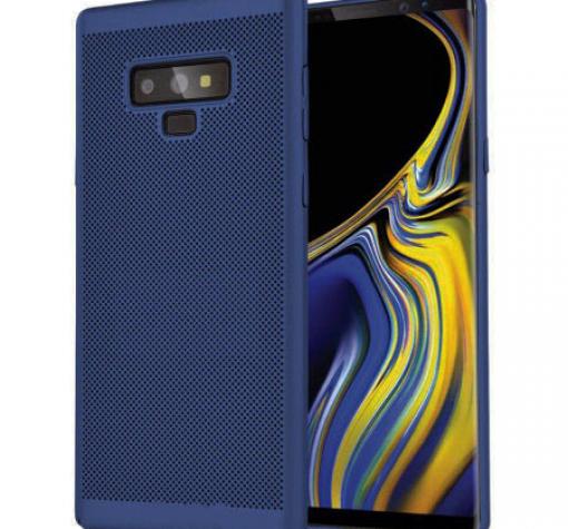 Луксозен твърд гръб за Samsung Note 9 - син / Grid