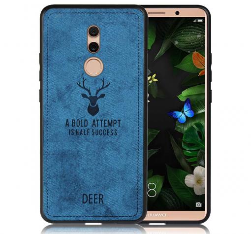 Луксозен гръб Deer за Nokia 7.1 (2018) - син