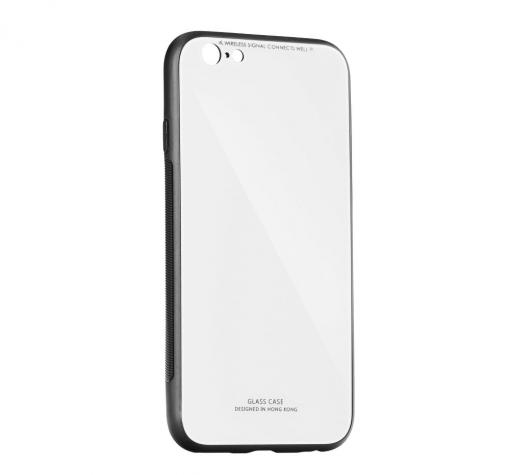 Луксозен стъклен твърд гръб за Apple iPhone 6 Plus / iPhone 6S Plus - бял