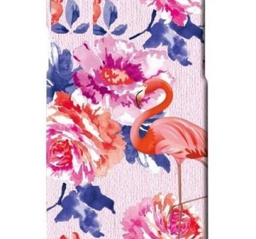 Силиконов калъф / гръб / TPU LUXO за Apple iPhone 6 / iPhone 6S - цветя / розово фламинго