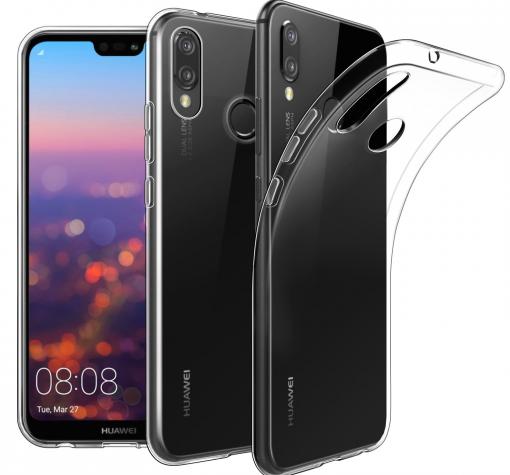 Оригинален силиконов калъф / гръб / Soft Clear Case e за Huawei P20 Lite - прозрачен