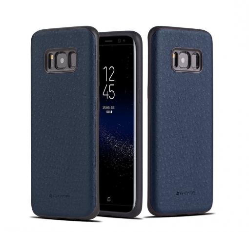 Луксозен кожен гръб G-Case Duke Series за Samsung Note 8 N950 - син