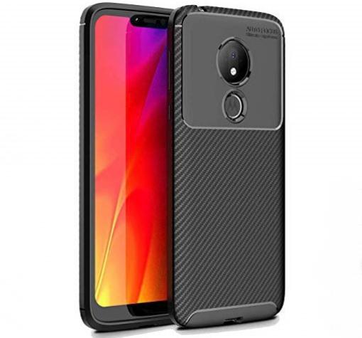 Луксозен силиконов калъф / гръб / TPU Auto Focus за Motorola Moto G7 Play - черен / Carbon