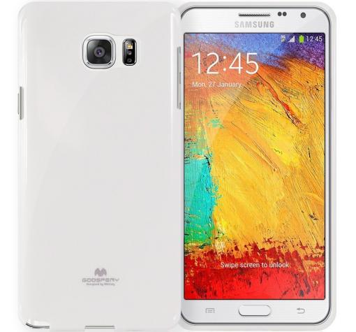 Луксозен силиконов калъф / кейс / TPU Mercury GOOSPERY Jelly Case за Samsung Note 5 N920 / Samsung Note 5 - бял