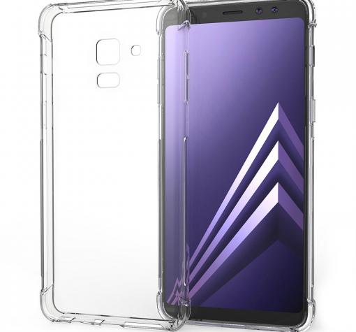 Удароустойчив ултра тънък силиконов калъф / гръб / TPU за Samsung A8 Plus 2018 A730 - прозрачен