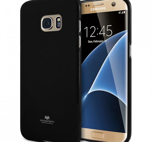 Луксозен силиконов калъф / гръб / TPU Mercury GOOSPERY Jelly Case за Samsung S7 Edge G935 - черен
