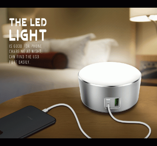 Универсално зарядно устройство 220V 2.4A 2 USB LDNIO A2208 - LED LAMP