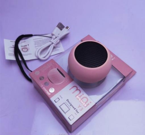 Мини Bluetooth тонколона Y3/ Mini Bluetooth Speaker Y3 - розова