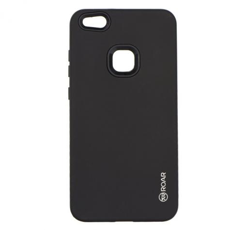 Луксозен силиконов калъф / гръб / TPU Roar Mil Grade Hybrid Case за Huawei Honor 8 Lite - черен