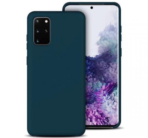 Луксозен силиконов калъф / гръб / Soft Touch TPU за Samsung S21 Ultra - мастилен