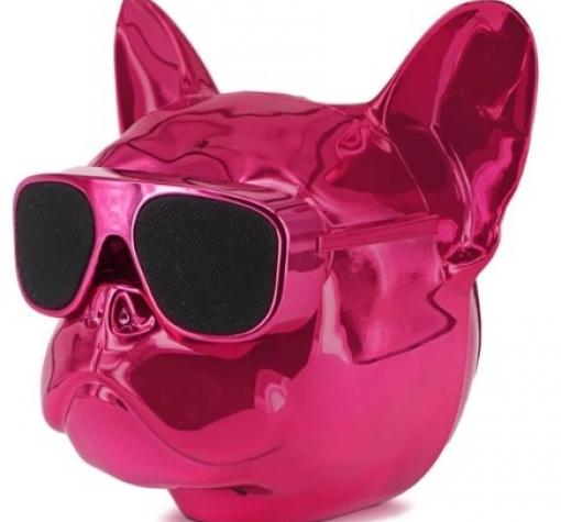 Тонколона Dog Head Bluetooth / Dog Head Bluetooth Wireless Stereo Speaker - цикламена