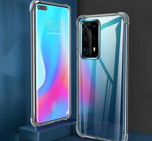 Удароустойчив силиконов калъф / гръб / TPU за Huawei P40 Pro - прозрачен
