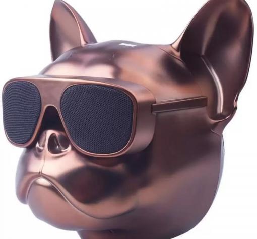 Тонколона Dog Head Bluetooth / Dog Head Bluetooth Wireless Stereo Speaker - бронзова