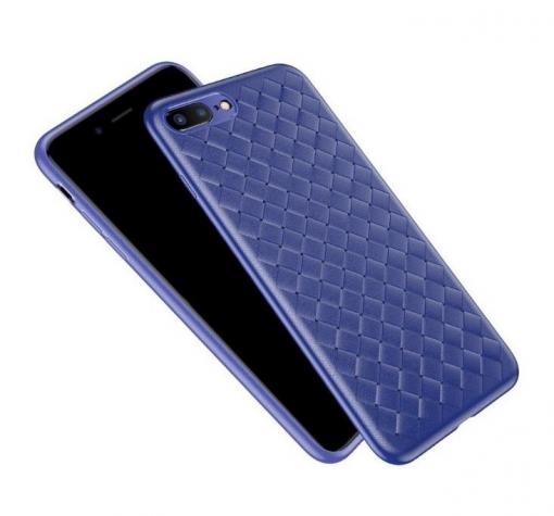 Луксозен гръб BASEUS Weaving Grid за Apple iPhone 7 Plus / iPhone 8 Plus - син