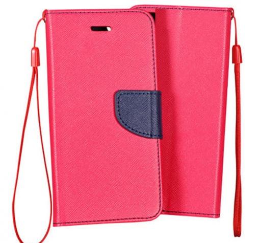 Кожен калъф Flip тефтер със стойка MERCURY Fancy Diary за Huawei P30 - розов
