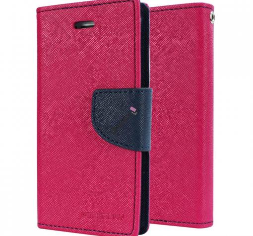 Калъф Flip тефтер Mercury GOOSPERY Fancy Diary със стойка за Huawei Ascend P8 Lite / Huawei P8 Lite - цикламен