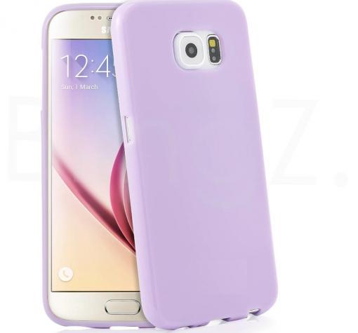 Силиконов калъф / гръб / TPU за Samsung S6 G920 - лилав / гланц