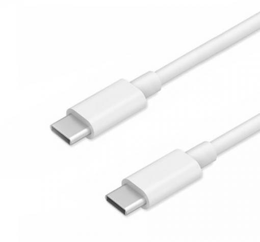 Оригинален кабел за зарядно за Samsung Note 20 / Type-C към Type-C - бял