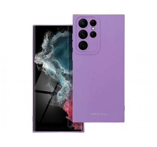 Силиконов калъф / гръб / кейс за Samsung S23 Ultra 5G - лилав със защита за камерата