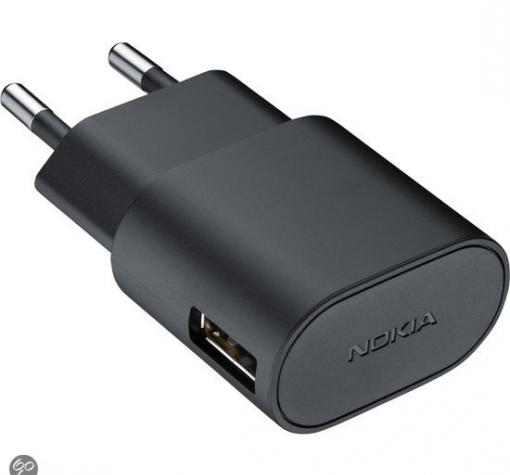 Оригинално зарядно устройство 220V за Nokia USB AC-50E / 1.5A
