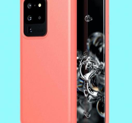 Луксозен силиконов калъф / гръб / Nano TPU за Samsung S20 Ultra - розов