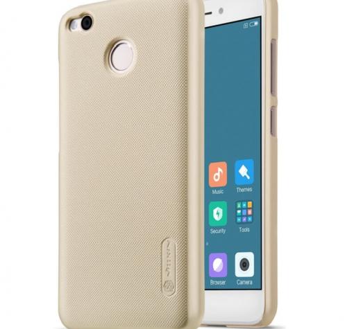 Луксозен твърд гръб за Xiaomi RedMi 4X - Nillkin / златист