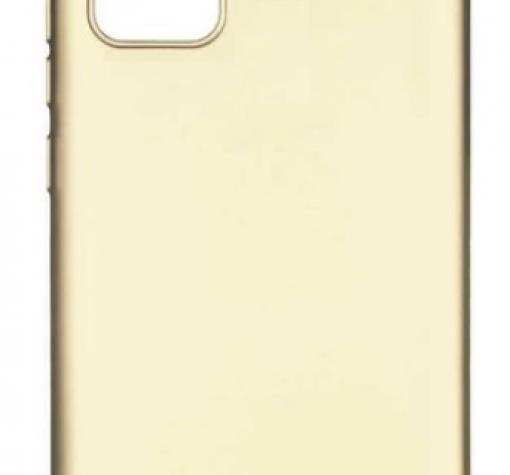 Силиконов калъф / гръб / TPU за Samsung A03s - златист / мат