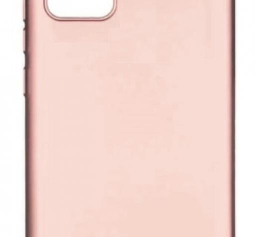 Силиконов калъф / гръб / TPU за Samsung A03s - Rose Gold / мат