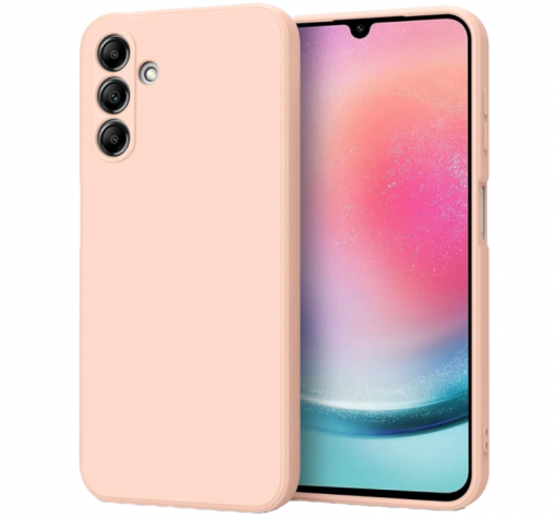 Силиконов калъф / кейс / Nano TPU за Samsung A16 - праскова гръб със защита за камерата