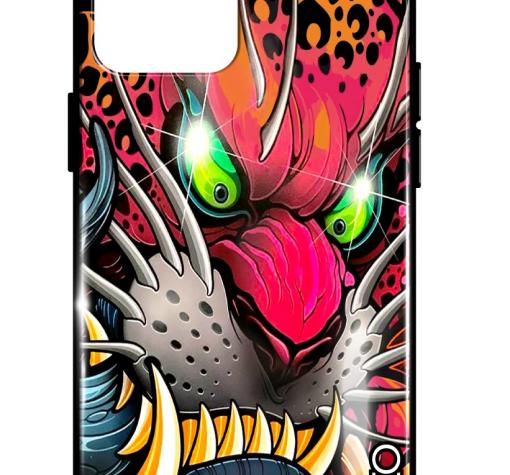 Луксозен стъклен гръб LUXO кейс за Samsung A22 4G - Red Beast
