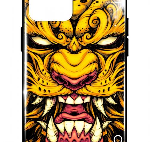 Луксозен стъклен гръб LUXO кейс за Samsung A22 4G - Yellow Beast